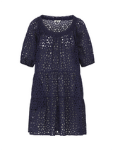 Kelly Dress Navy Seaside Eyelet