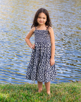Girls Lila Dress In Elysia Waves
