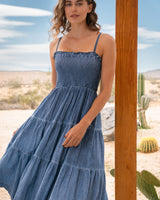 Kristen Dress In Stonewash