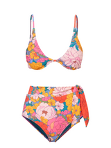 Leah Top + Side Tie High Waist Bottom in Zinnia Fields