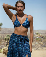 Leah Top In Denim Noir