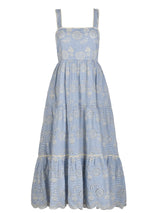 Lizzie Dress In Pinstripe Eyelet