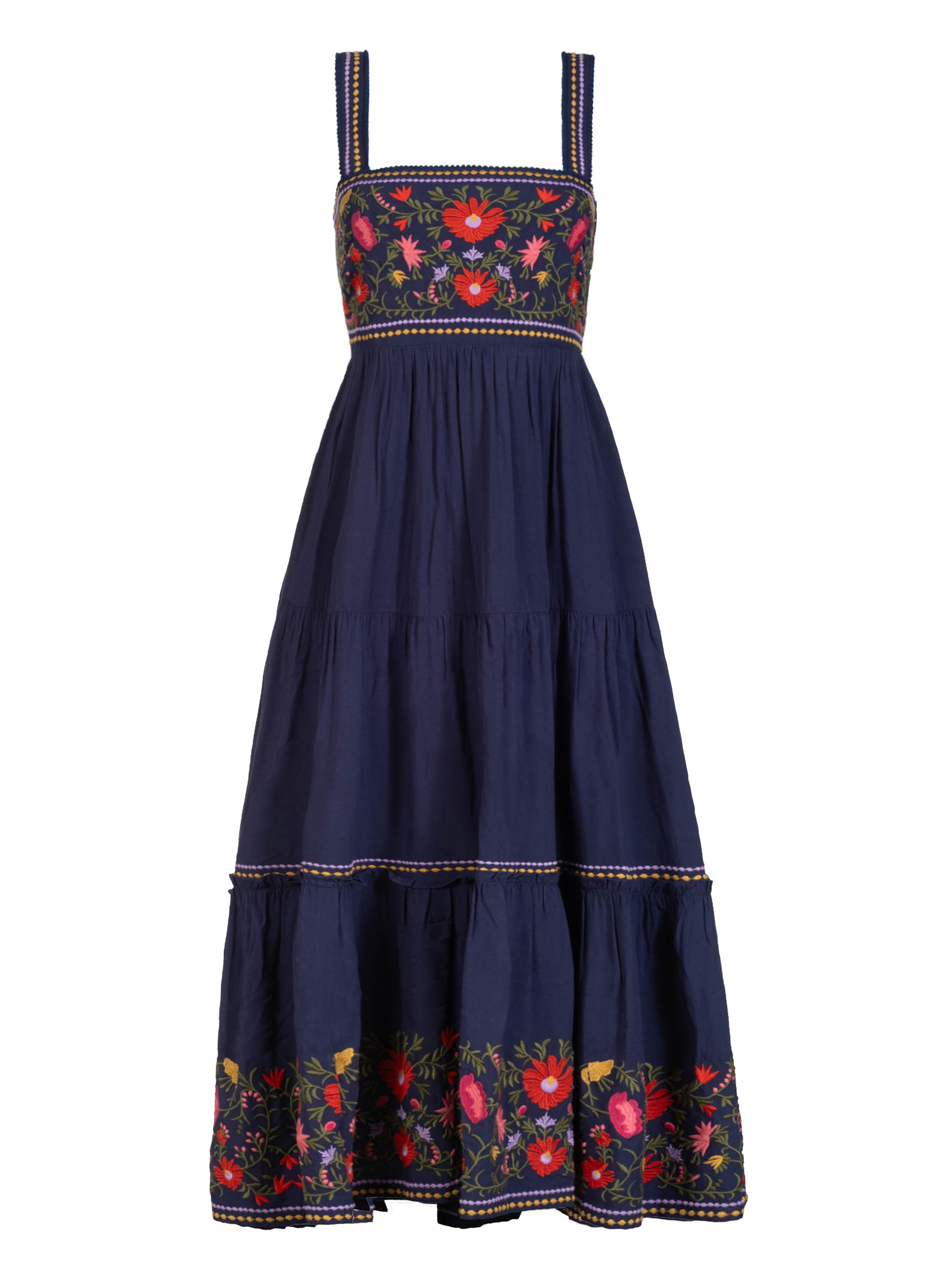 Lizzie Dress In Gardenia Embroidery | CHANGE OF SCENERY – Change