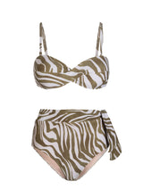 Loryn Top + Side Tie High Waist Bottom in Serengeti