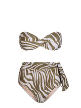 Loryn Top + Side Tie High Waist Bottom in Serengeti