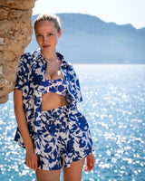 Nellie Top + Ring Trim Bottom In Moraea Garden Texture