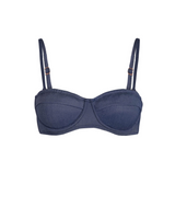 Nellie Top In Indigo Twill