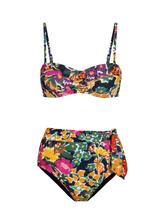 Nellie Top + Side Tie High Waist Bottom In Gardenia