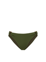 Ring Trim Bottom Olive Textured Stripe