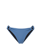Camilla Ring Bottom In Steel Blue Metallic Pique