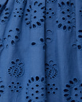 Dani Top In Steel Blue San Andrés Eyelet