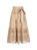 Jenni Skirt In Sand Calypso Eyelet
