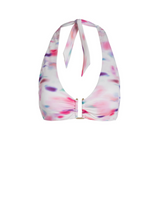Shana Top In Hazy Ikat Ivory