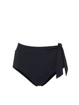 Side Tie High Waist Bottom Black