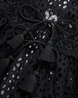Lauren Coverup Dress Seaside Eyelet Black