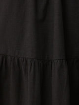 Jenni Skirt in Black Cotton Slub