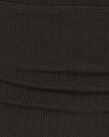 Erin Top In Black Texture with Tort Ring