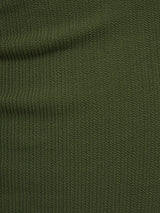 Ring Trim Bottom Olive Textured Stripe