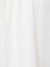 Close up and detailed shot of white 100% organic certified cotton