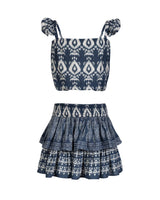 Girls Bryn Skirt Set In Tivara Ikat