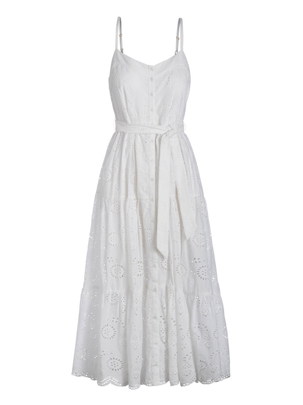 Addyson Dress In Fresh White Eyelet
