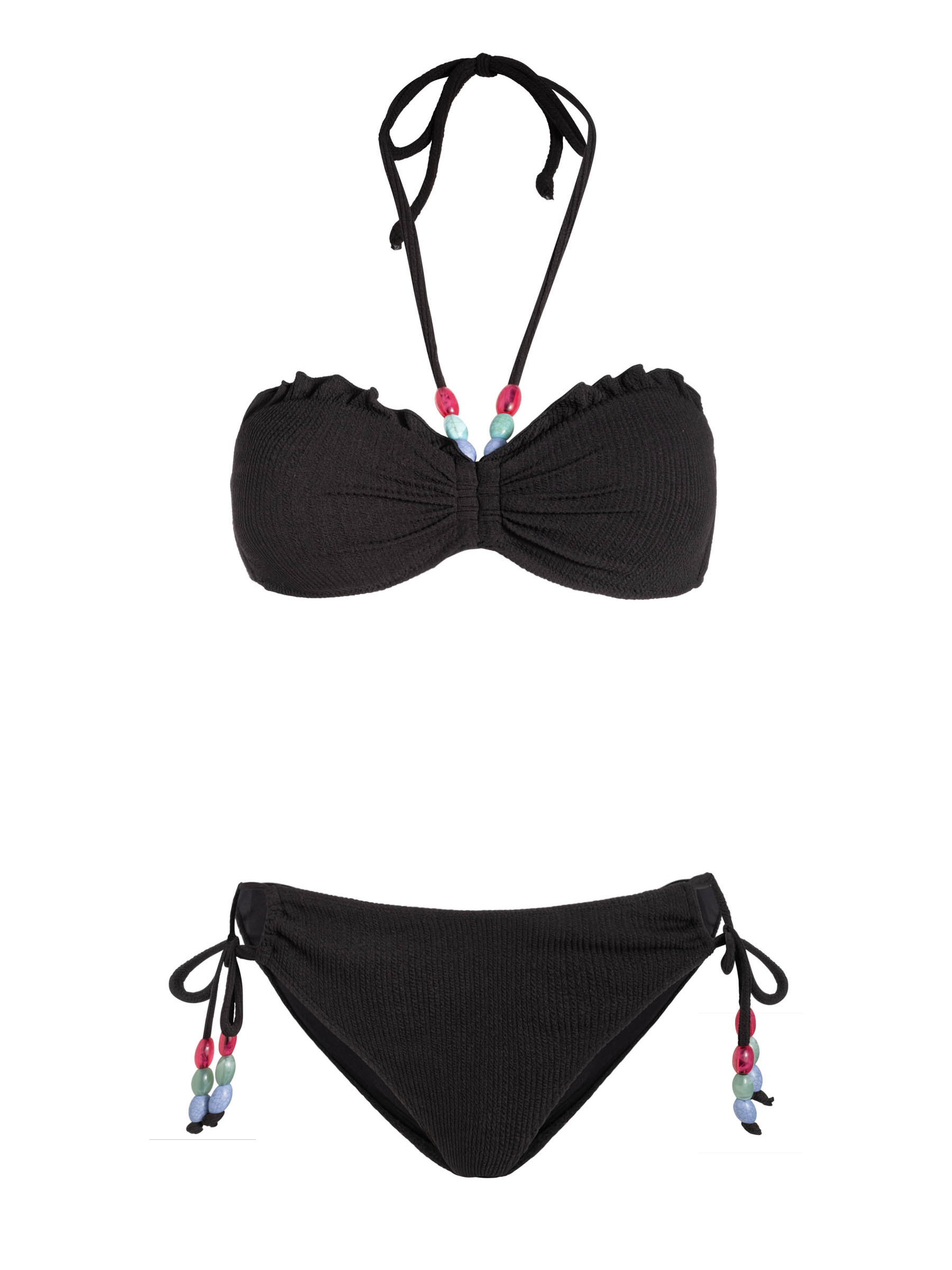 Alexis Top + Taryn Bottom In Black Texture – Change of Scenery