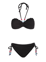 Alexis Top + Taryn Bottom In Black Texture