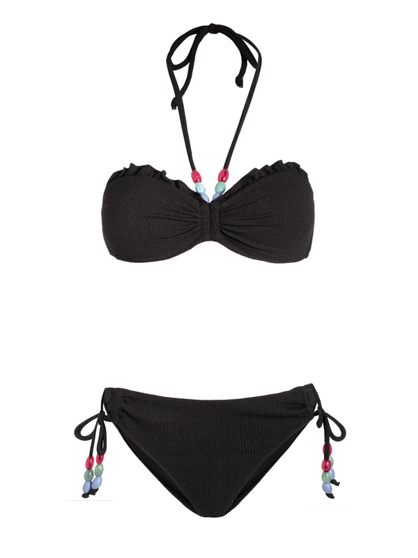 Alexis Top + Taryn Bottom In Black Texture