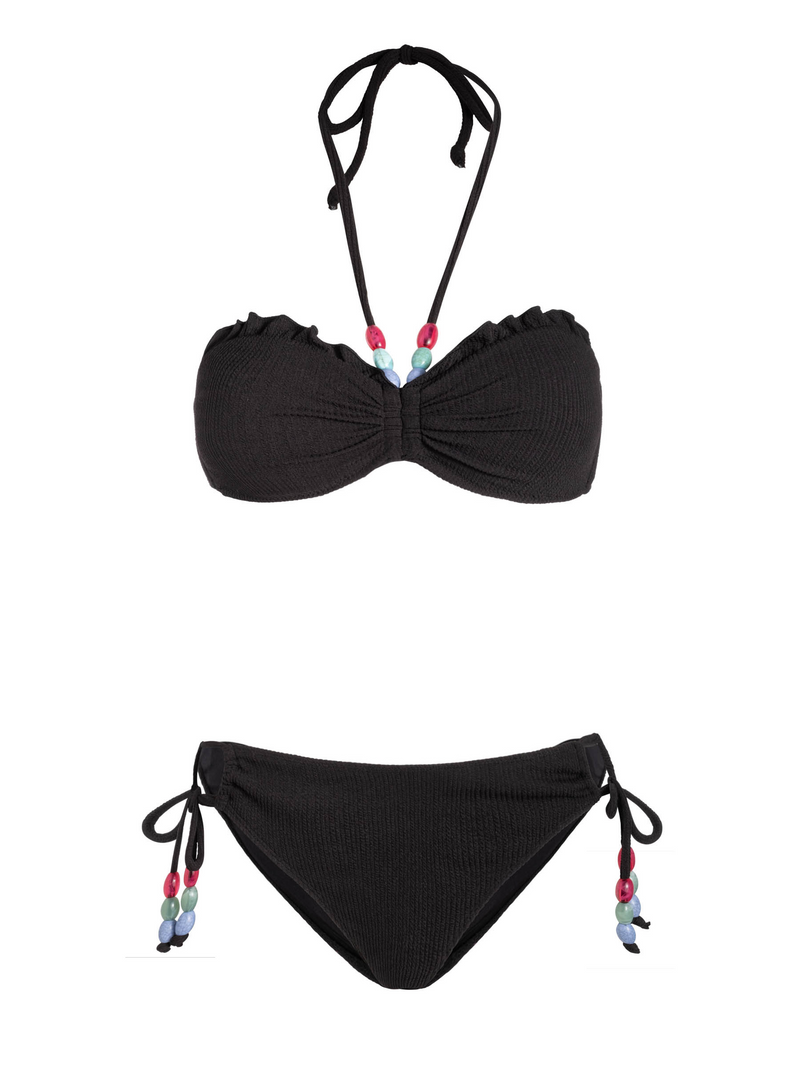Alexis Top + Taryn Bottom In Black Texture