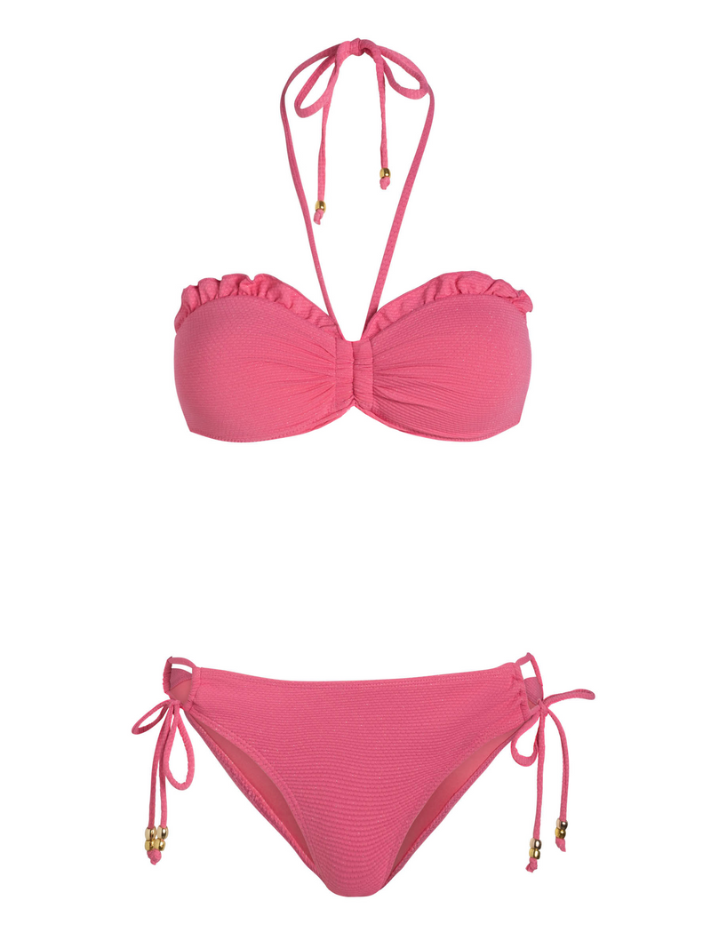 Alexis Top + Taryn Bottom In Hibiscus Metallic