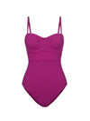 Anabel One Piece In Plum Texture