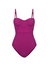 Anabel One Piece In Plum Texture
