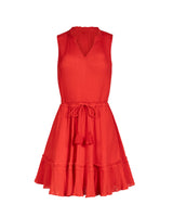 Beth Dress In Guava Red