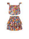 Girls Bryn Top & Skirt Set In Painted Petals