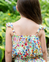 Girls Bryn Skirt Set In Wildflower Patch