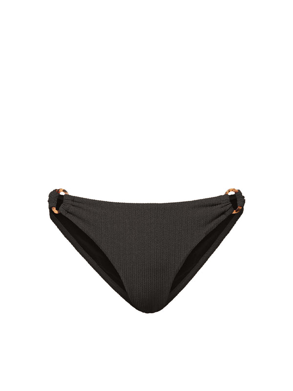 Camilla Ring Bottom In Black Texture with Tort Ring