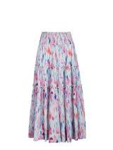 Charlie Skirt In Hazy Ikat Seafoam
