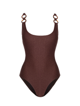 Chloe Tank One Piece In Cacao Metallic