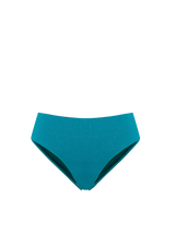 Classic Midrise Bottom In Jungle Green Metallic Pique