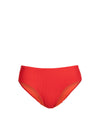 Classic Midrise Bottom In Guava Red Texture