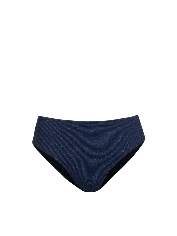 Classic Midrise Bottom In Marine Blue Metallic