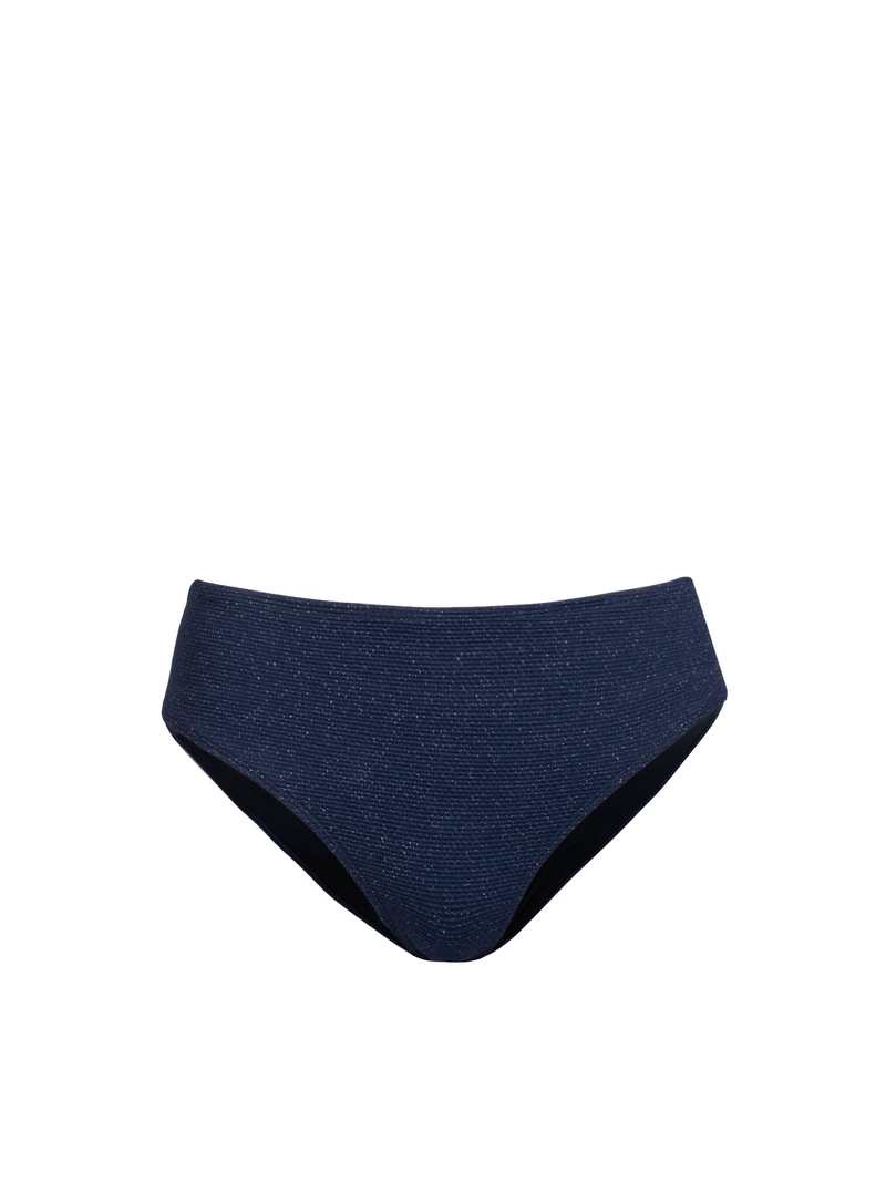 Classic Midrise Bottom In Marine Blue Metallic