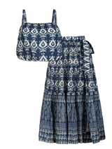 Dani Top + Jenni Skirt Set In Tivara Ikat