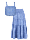 Dani Top + Charlie Skirt Set In Meridien Breeze