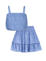 Dani Top + Devon Skirt Set In Meridien Breeze