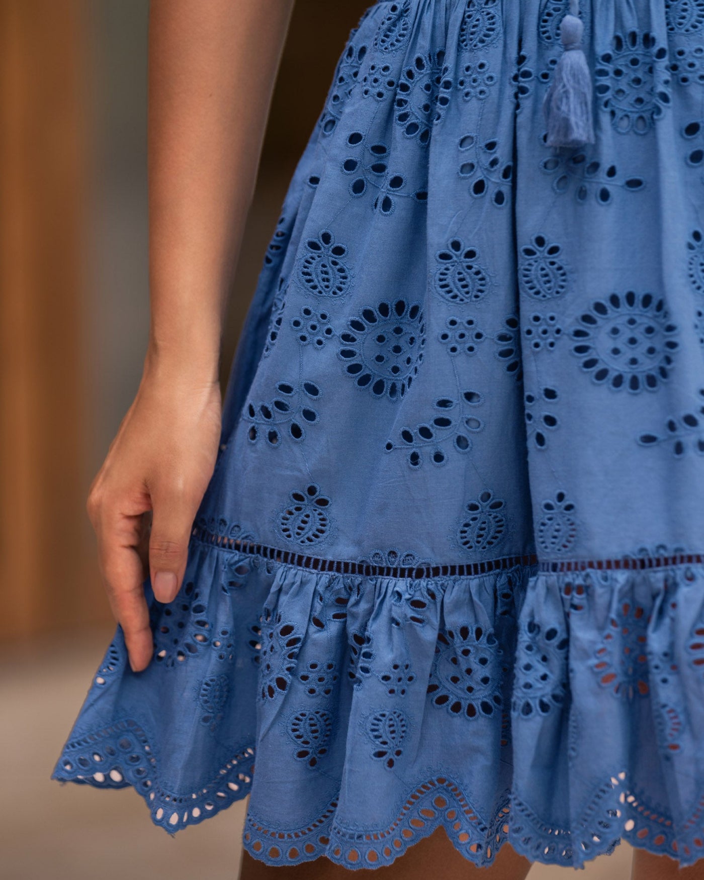 Emma Dress In Steel Blue San Andrs Eyelet | CHANGE OF SCENERY Change of Scenery Emma Dress In Steel Blue San Andrs Eyelet | CHANGE OF SCENERY Change of Scenery