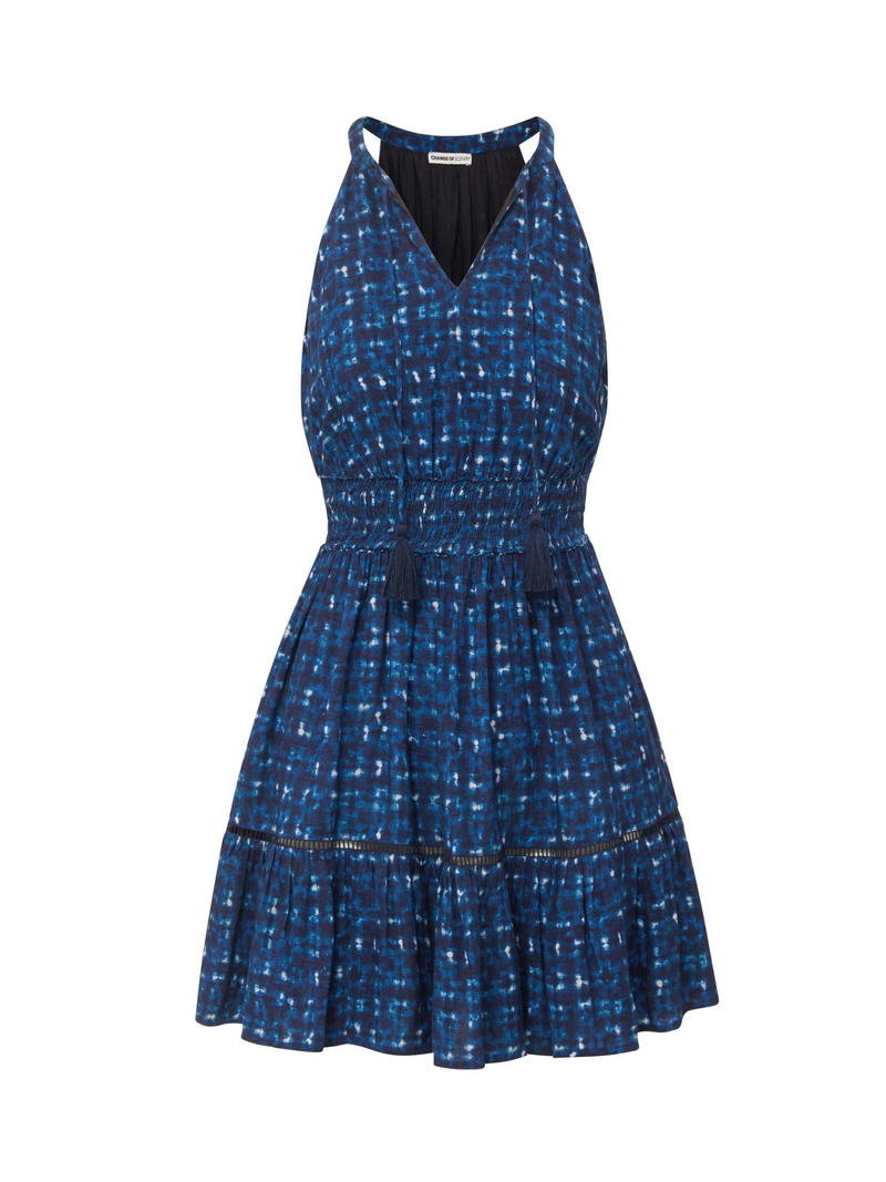 Emma Dress In Denim Noir