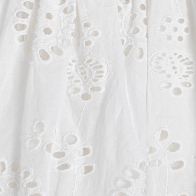 Dani Top + Charlie Skirt Set In Fresh White Eyelet