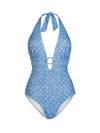 Gabrielle Halter One Piece In Meridien Breeze