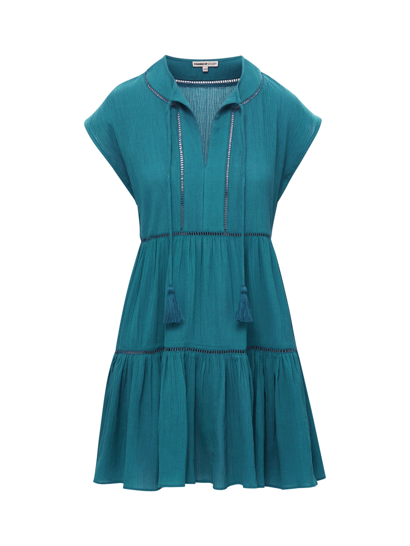 Gari Dress In Jungle Green Gari Dress In Jungle Green